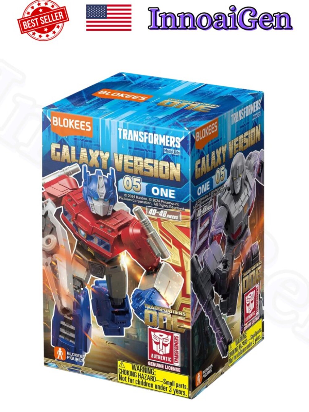 Blokees Transformers One Galaxy Version 05 Model Figure Optimus Megatron NEW